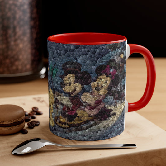 Accent Coffee Mug, 11oz ... Mickey_N_Minnie Mouse & Pluto ... "A Winter Sleigh Ride" ... Original Works. Winter 2023 ...