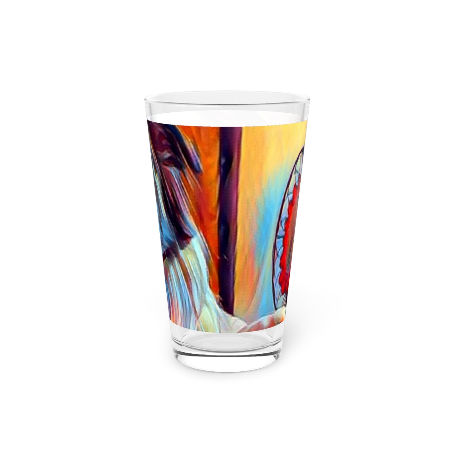Pint Glass, 16oz ... Ozzy-Hippensteel ... "Don't Cry Now ... Dry-Your-Eyes ... On-The-Wind". Original Works. May 2023.