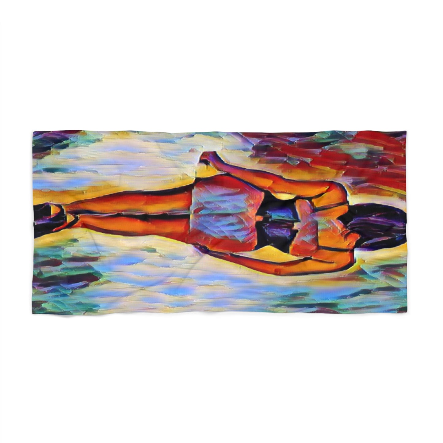 Beach Towel ... I'll Walk 'A-Hundred-Miles' In Stilettos ... Original Works ... June 2023. Central Idaho, USA ...