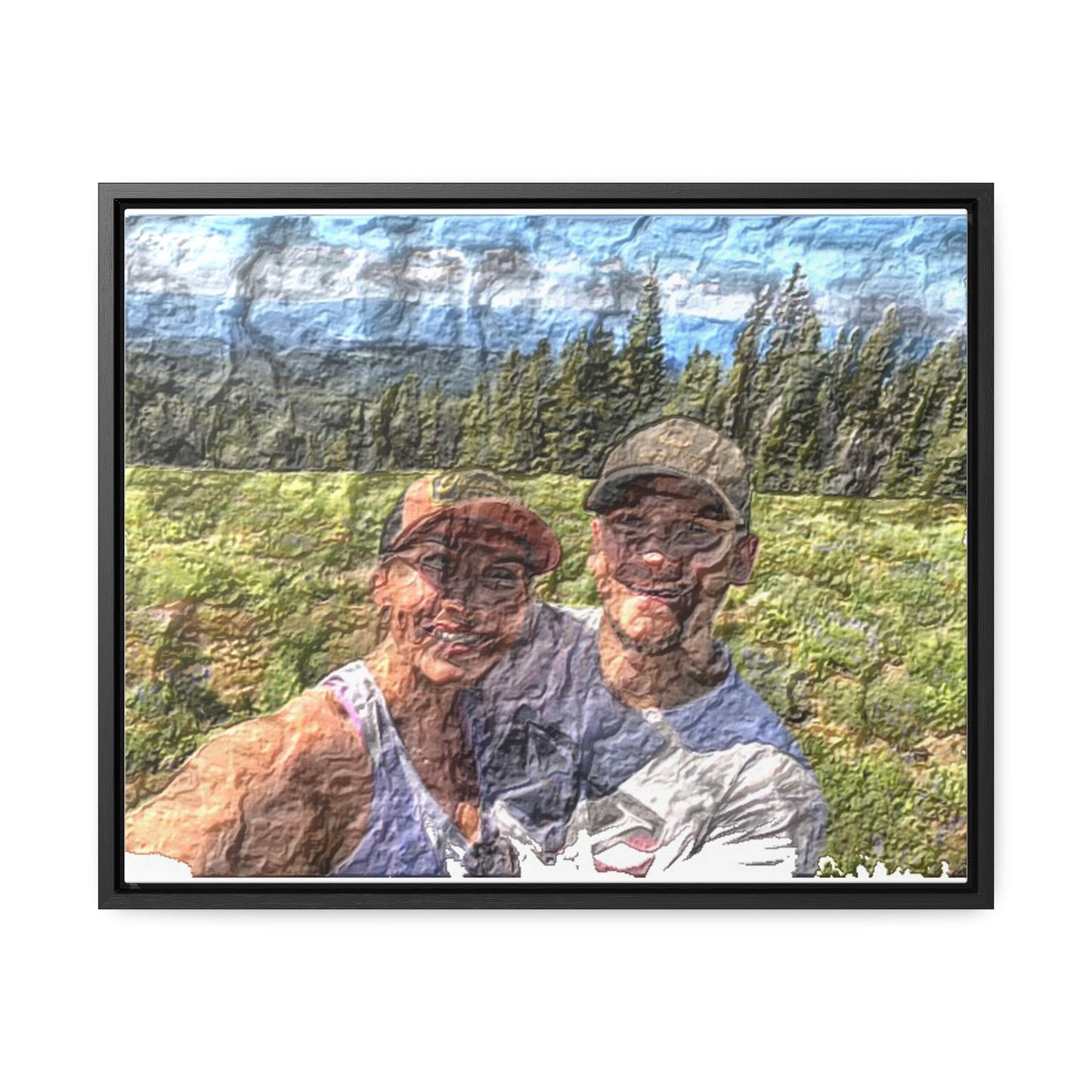 Gallery Canvas Wraps, Horizontal Frame ... "The Best Of Friends" ... Original Works ... December 2023 ... Central Idaho, USA.