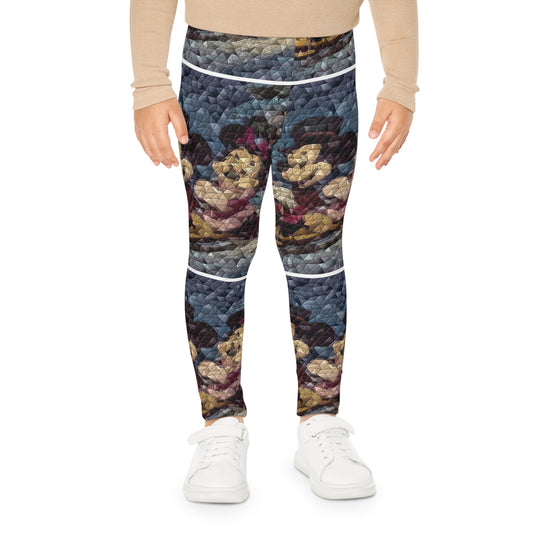 Kids Leggings (AOP) ... Mickey_N_Minnie Mouse & Pluto ... "A Winter Sleigh Ride" ... Original Works. Winter 2023 ...