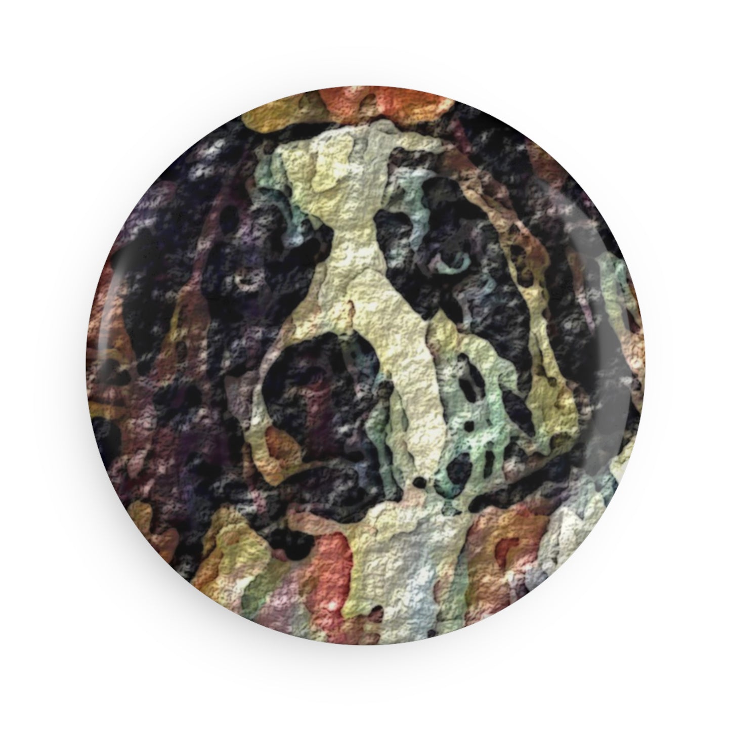 Button Magnet, Round (1 & 10 pcs) ... Ozzy-Hippensteel ... "Don't Cry Now ... Dry-Your-Eyes ... On-The-Wind". Original Works. May 2023.
