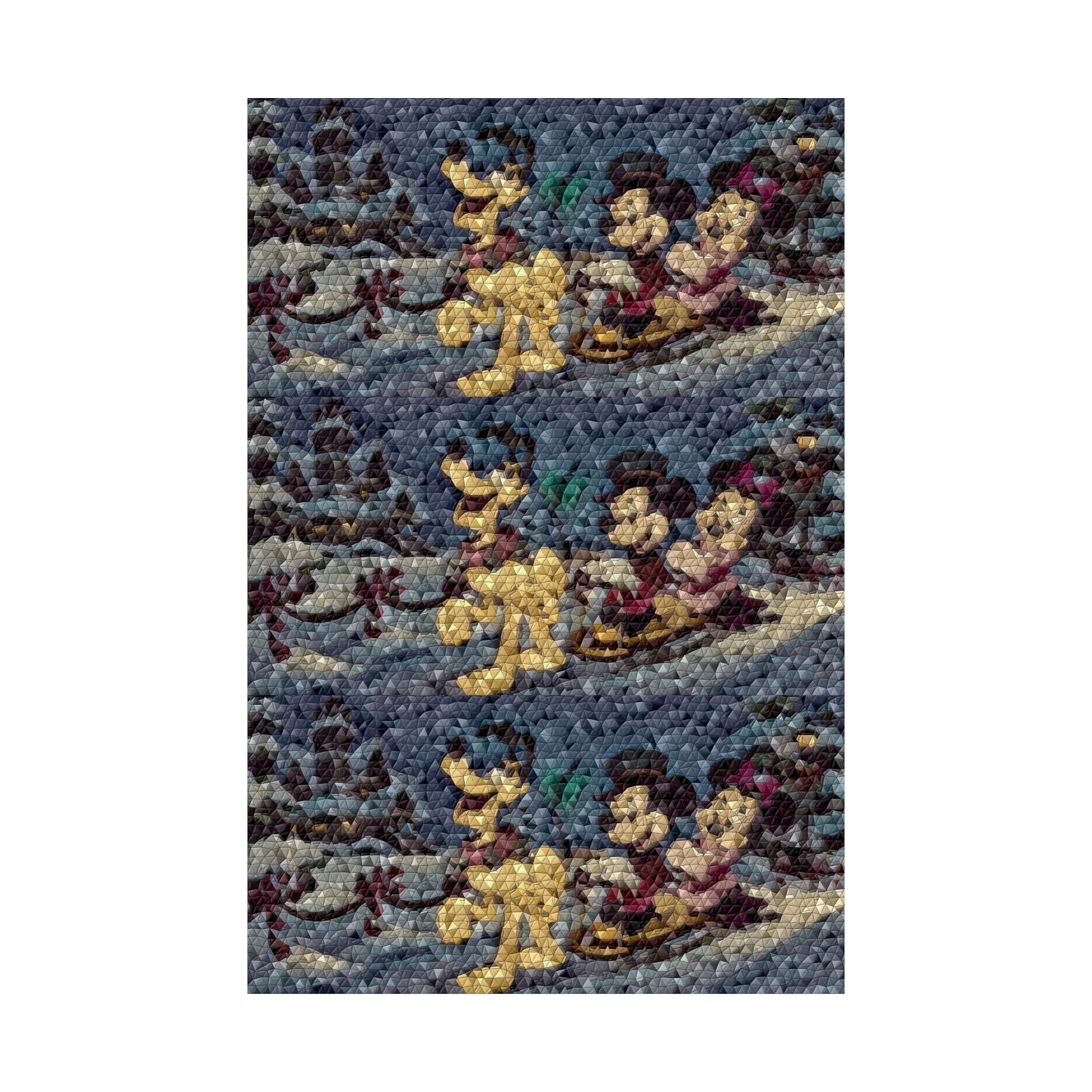 Matte Vertical Posters ... Mickey_N_Minnie Mouse & Pluto ... "A Winter Sleigh Ride" ... Original Works. Winter 2023 ...