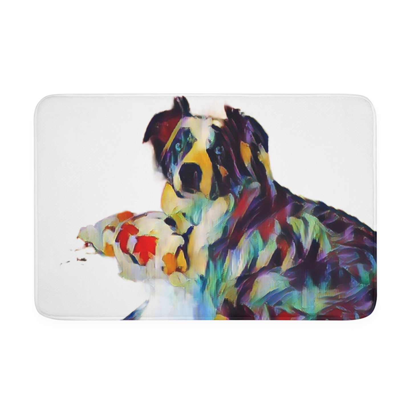 Memory Foam Bath Mat ... Ozzy-Hippensteel ... "Don't Cry Now ... Dry-Your-Eyes ... On-The-Wind". Original Works. May 2023.