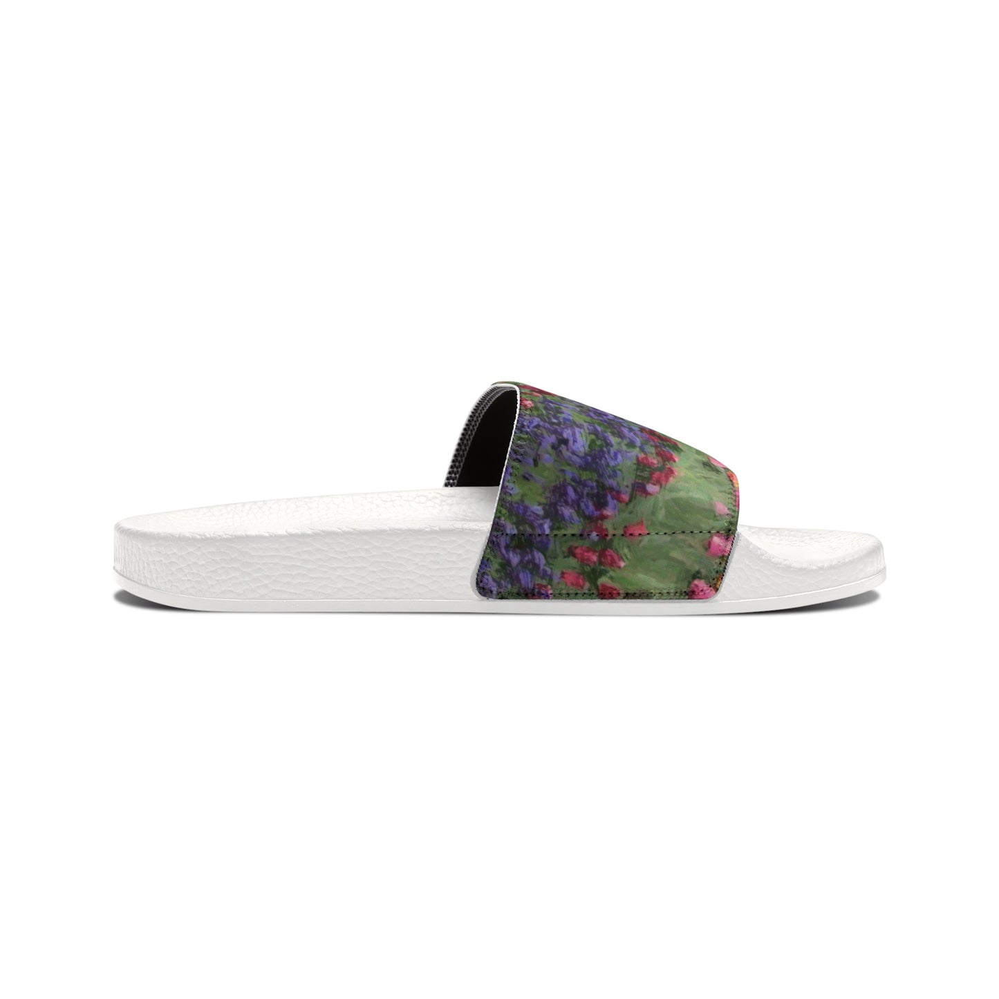 Men's PU Slide Sandals ... Skagit Valley Tulips ... Skagit Valley, Washington ... Family Archives ... Original Works ... Circa 1980's ...