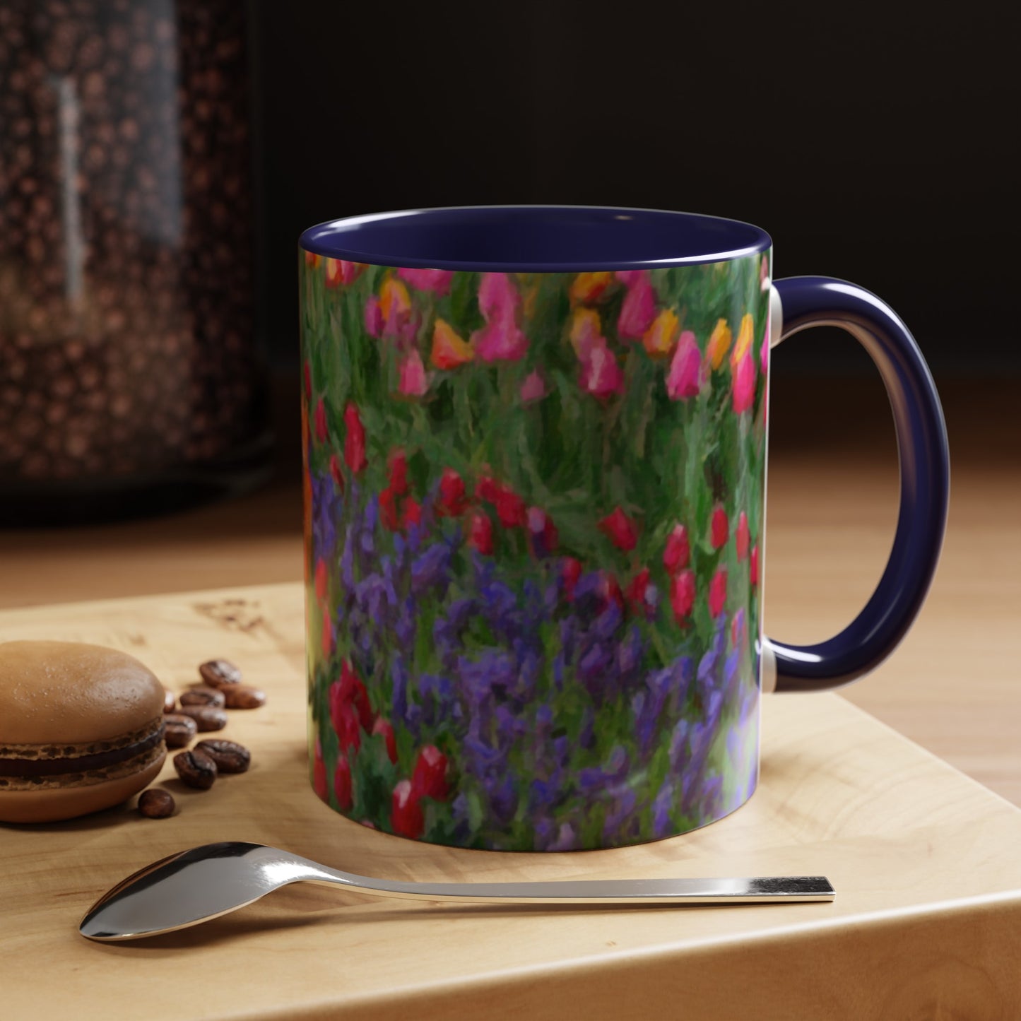 Accent Coffee Mug (11, 15oz) ... Skagit Valley Tulips ... Skagit Valley, Washington ... Family Archives ... Original Works ... Circa 1980's ...