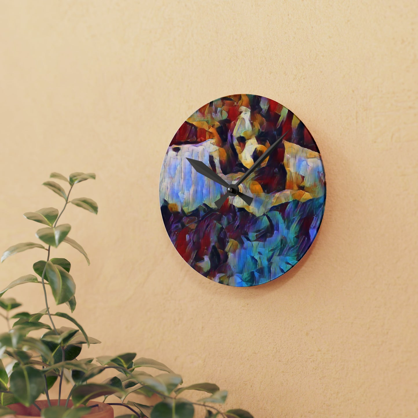 Acrylic Wall Clock ... Sadie Johnson_Stenzel ... "Original Works" ... December 2023 ...