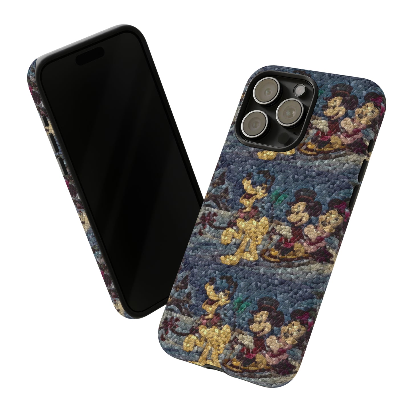 Tough Cases ... Mickey_N_Minnie Mouse & Pluto ... "A Winter Sleigh Ride" ... Original Works. Winter 2023 ...