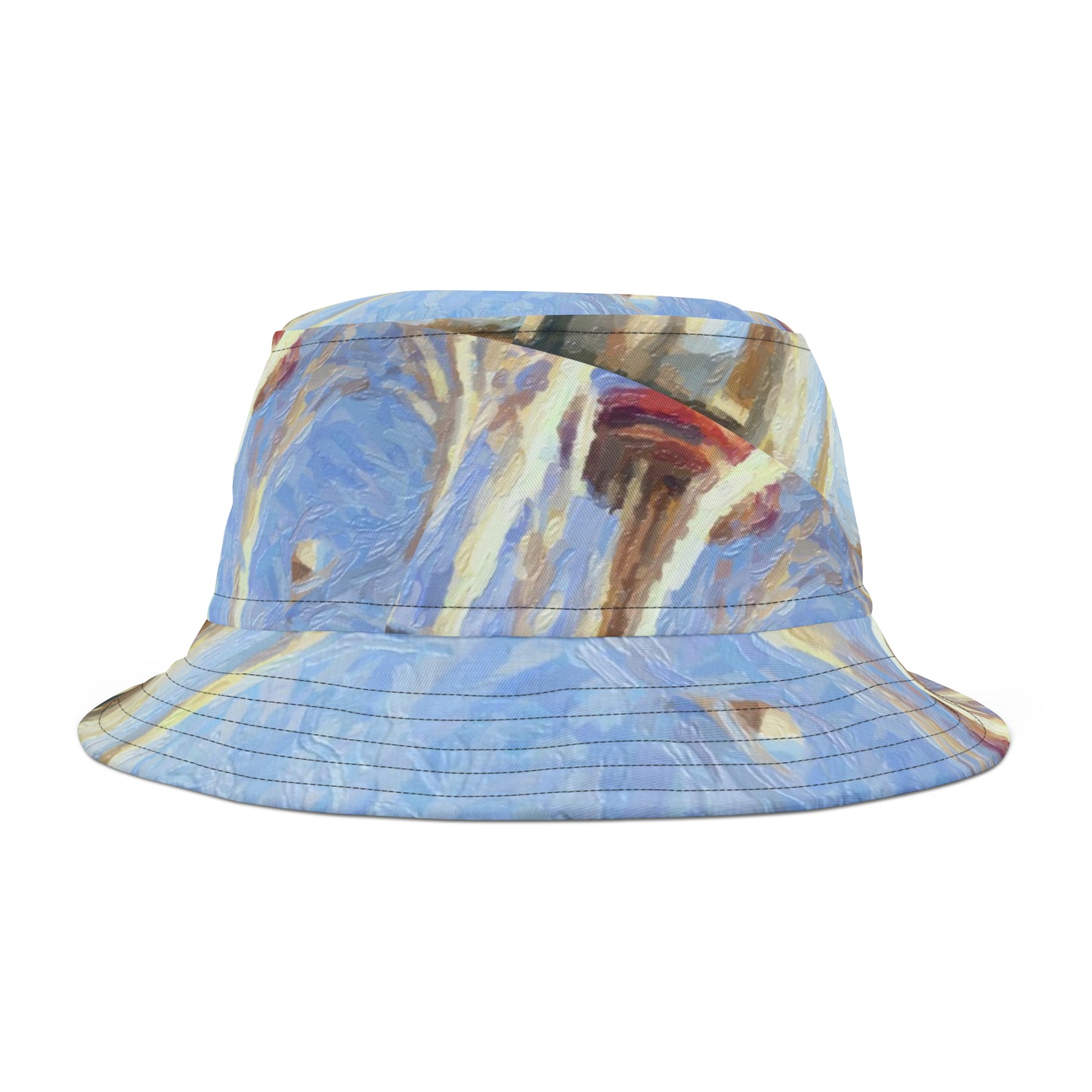 Bucket Hat (AOP) ... Century 21 ... Seattle World's Fair: 1962 ... "Space Needle & Pacific Science Center Arches ..." ... Family Archival Photo ... Original Works ...