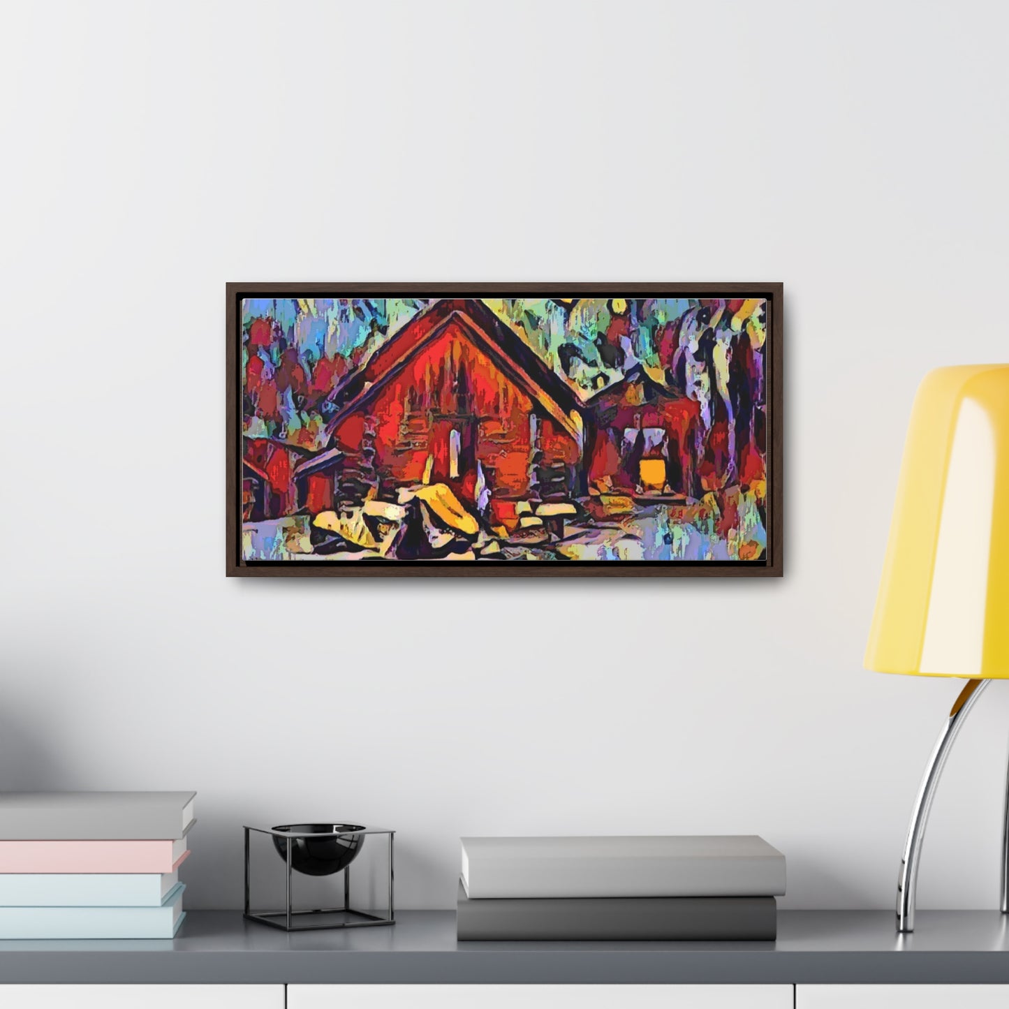 Gallery Canvas Wraps, Horizontal Frame ... A Very Abstract "Mountain Winter Scene" ... Original Works. Copyright Phot's Photo_LODA: Les Objets D'Art. December 2023 ...