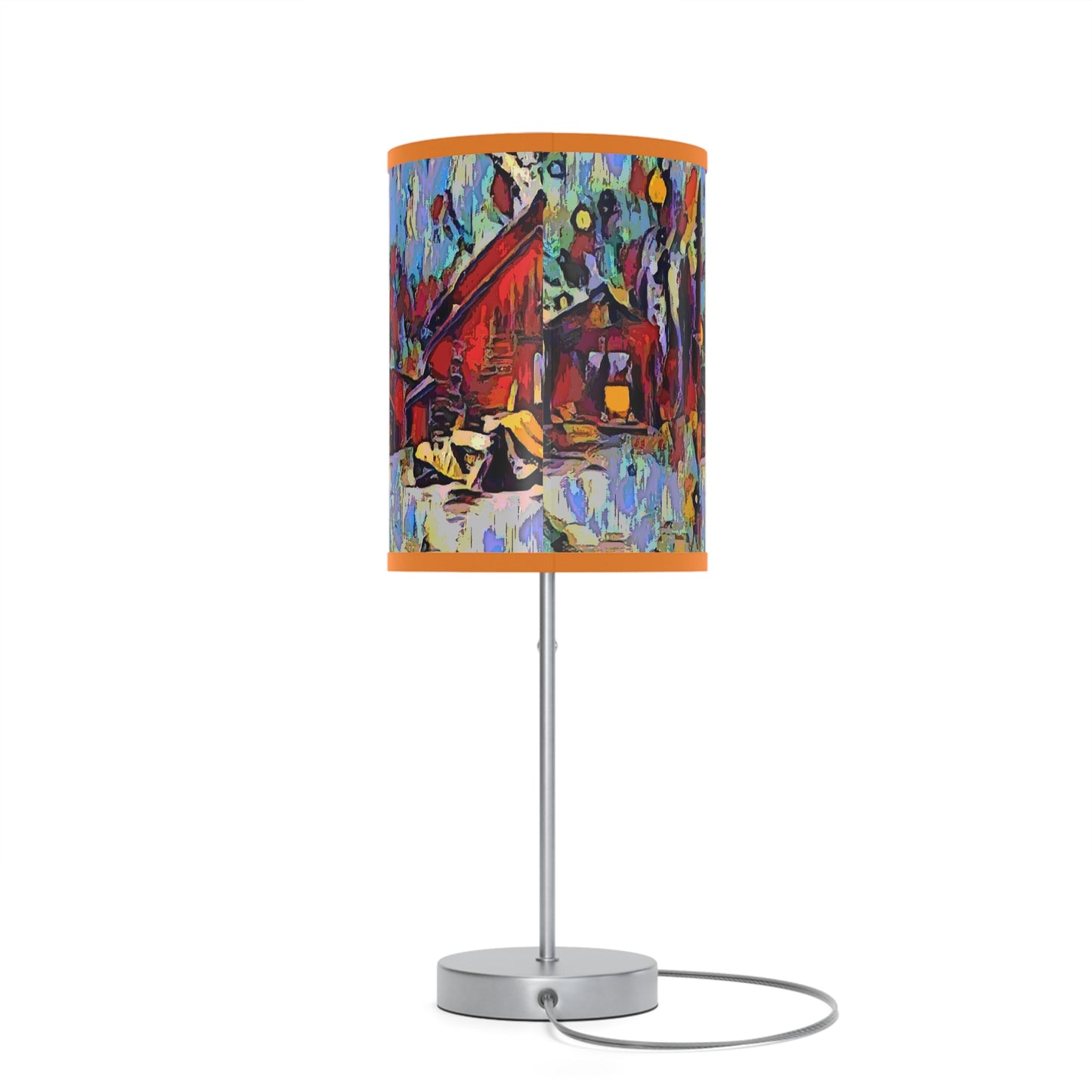 Lamp on a Stand, US|CA plug ... A Very Abstract "Mountain Winter Scene" ... Original Works. Copyright Phot's Photo_LODA: Les Objets D'Art. December 2023 ...