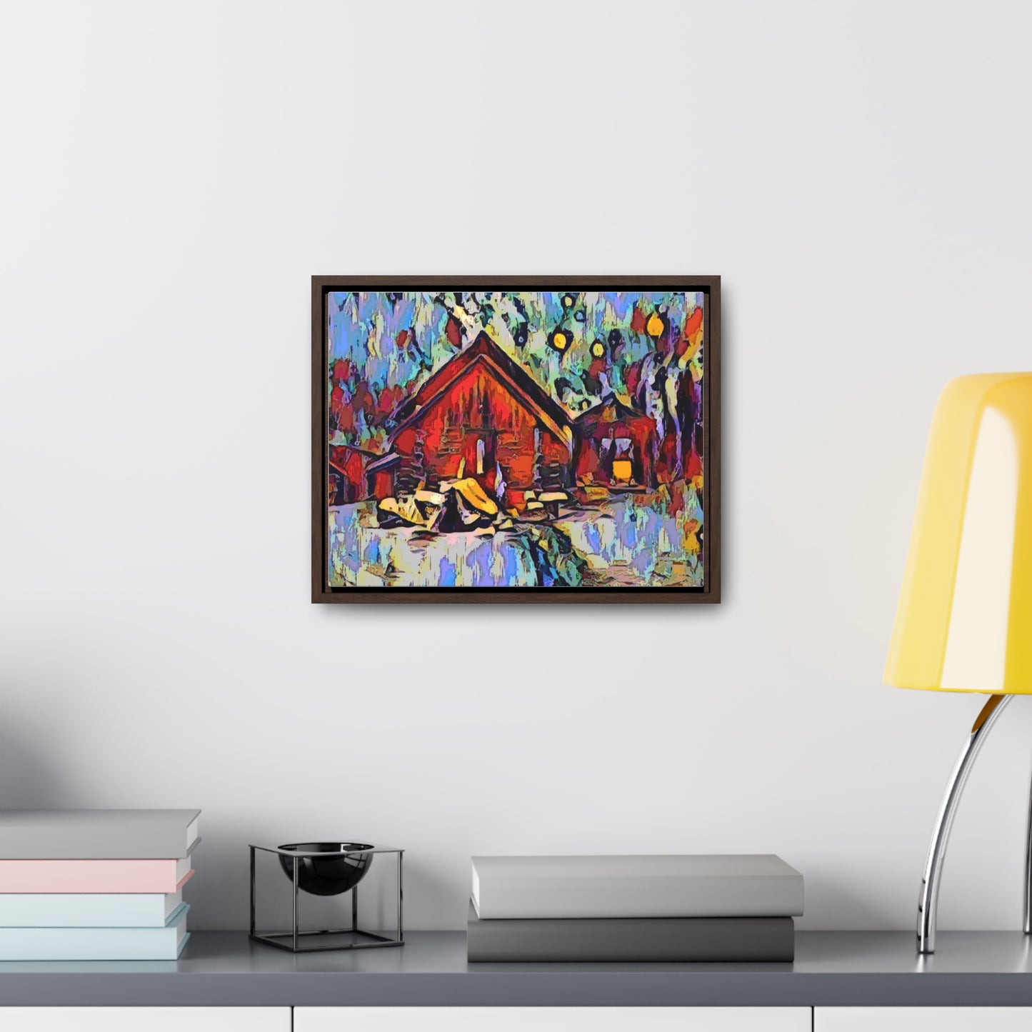 Gallery Canvas Wraps, Horizontal Frame ... A Very Abstract "Mountain Winter Scene" ... Original Works. Copyright Phot's Photo_LODA: Les Objets D'Art. December 2023 ...