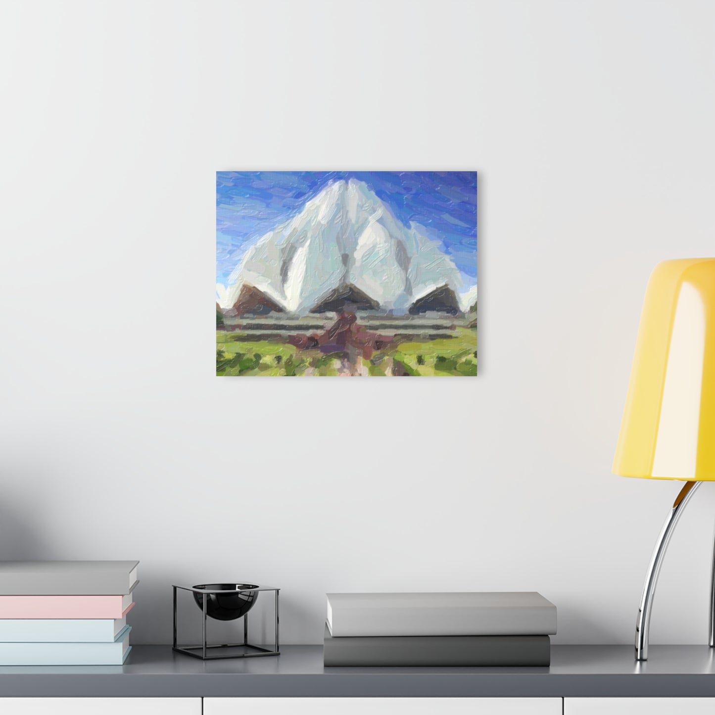 Acrylic Prints (French Cleat Hanging) ... Bahai'i-House-Of-Worship ... "New Delhi's World-Famous Lotus Temple" ... Original Works ... Delhi, India: Circa 2003-2007 ...
