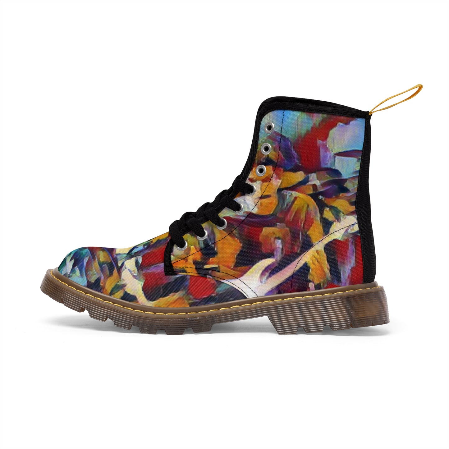 Men's Canvas Boots ... "Them-Mean-Old-BOOTIN'-Blues" ... (Walkin'-Blues) ... Dead & Company Summer-Tour-2023 ... The Final Dose ... Original Works ...