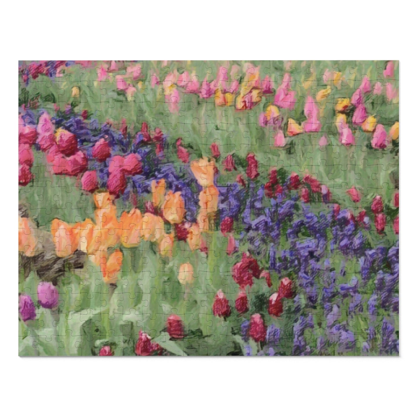 Jigsaw Puzzle (30, 110, 252, 500,1000-Piece) ... Skagit Valley Tulips ... Skagit Valley, Washington ... Family Archives ... Original Works ... Circa 1980's ...