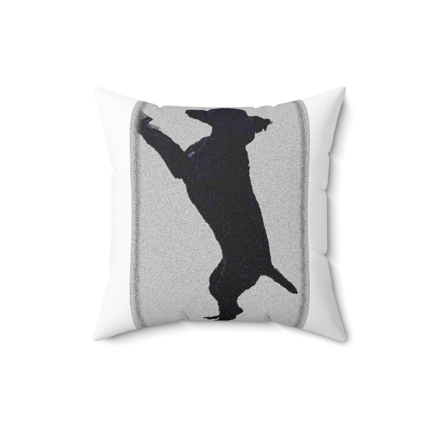 Spun Polyester Square Pillow ... Jett Stenzel ... "Having Fun With Dad & Friends" ... Rhett Creek, Idaho ... Spring 2023 ... Original Works ...