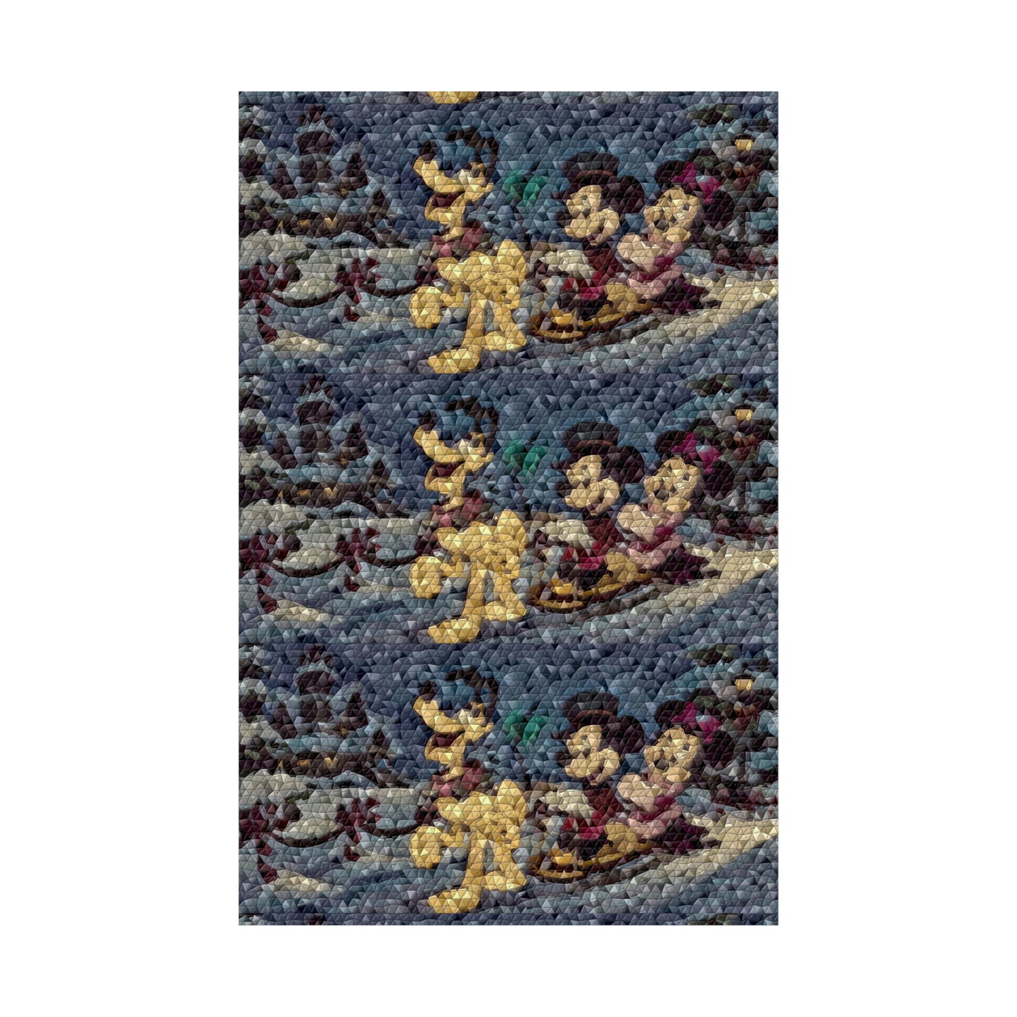 Matte Vertical Posters ... Mickey_N_Minnie Mouse & Pluto ... "A Winter Sleigh Ride" ... Original Works. Winter 2023 ...