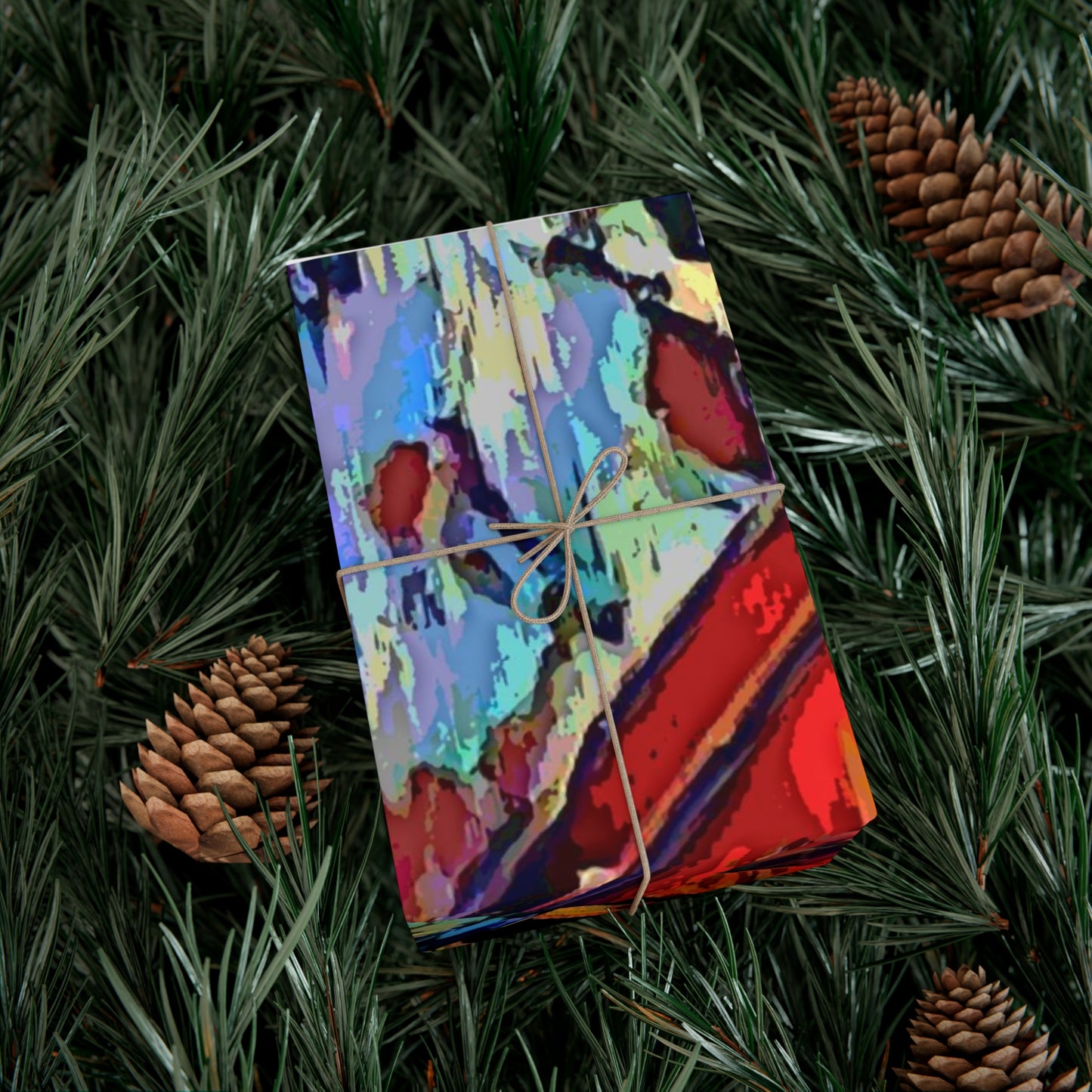 Gift Wrap Papers ... A Very Abstract "Mountain Winter Scene" ... Original Works. Copyright Phot's Photo_LODA: Les Objets D'Art. December 2023 ...