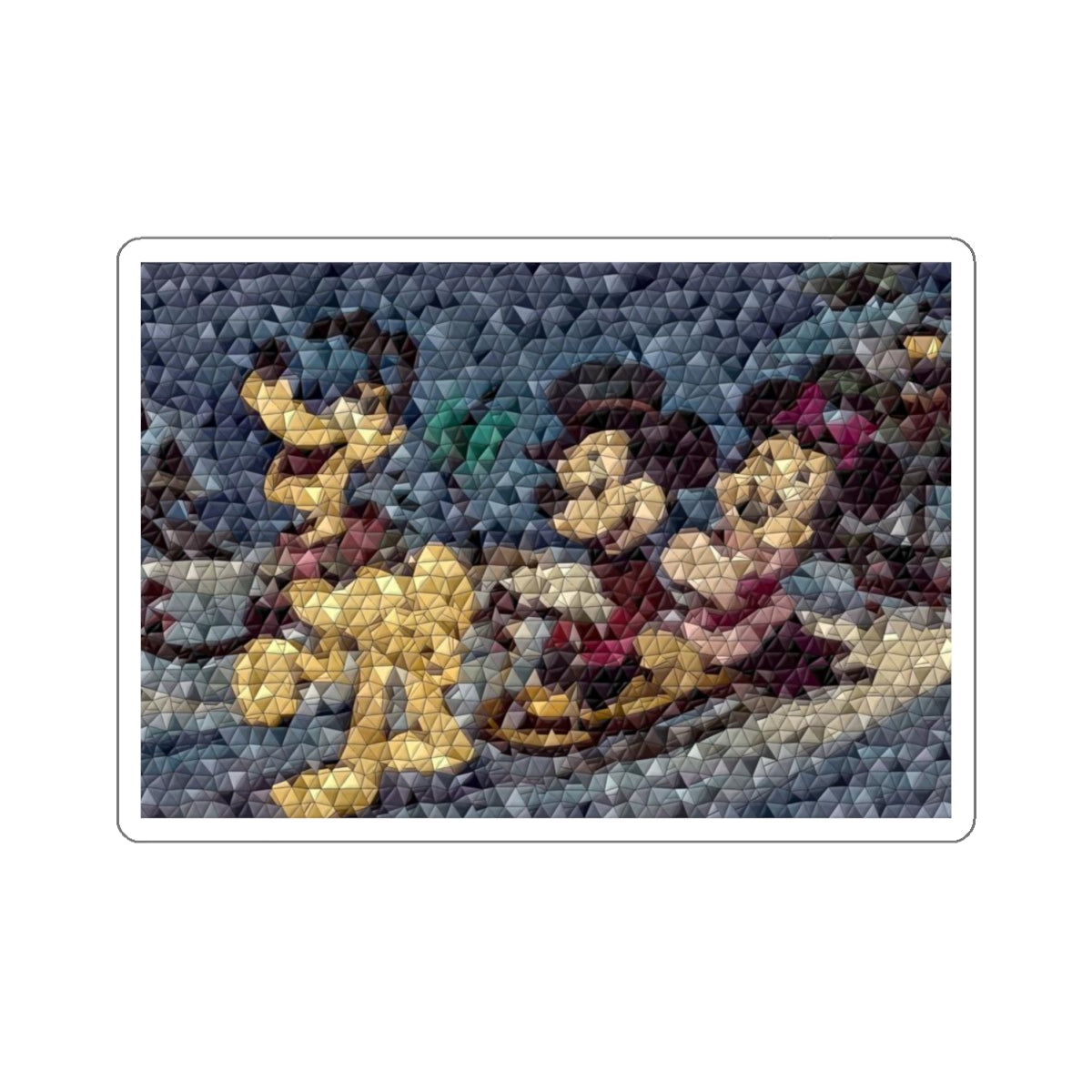 Kiss-Cut Stickers ... Mickey_N_Minnie Mouse & Pluto ... "A Winter Sleigh Ride" ... Original Works. Winter 2023 ...