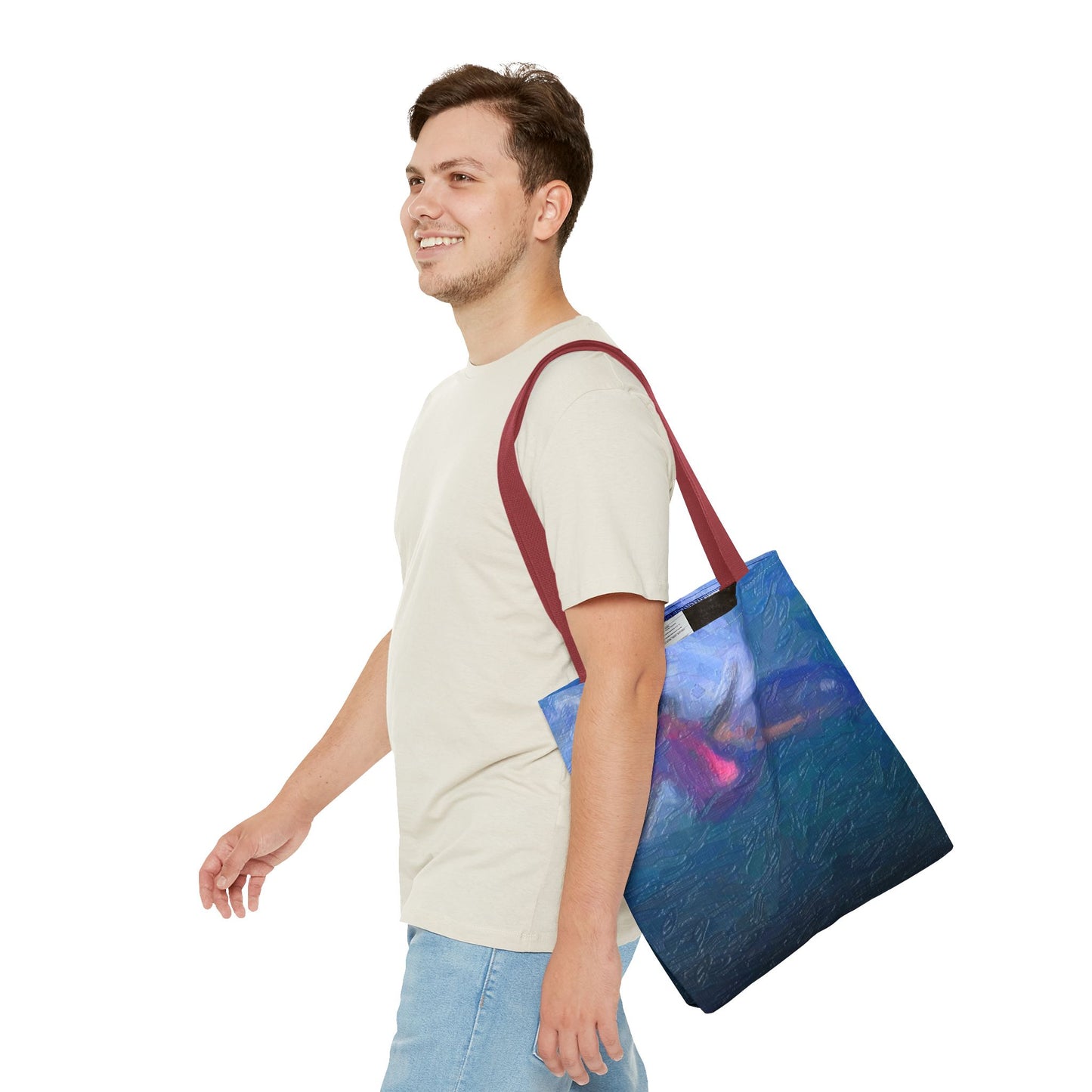 Tote Bag (AOP) ... Paris_2024_Surfing Competition-Tahiti_French-Polynesia .... 'Gabriel Medina World Campion Drops-In' ... Original Works ...