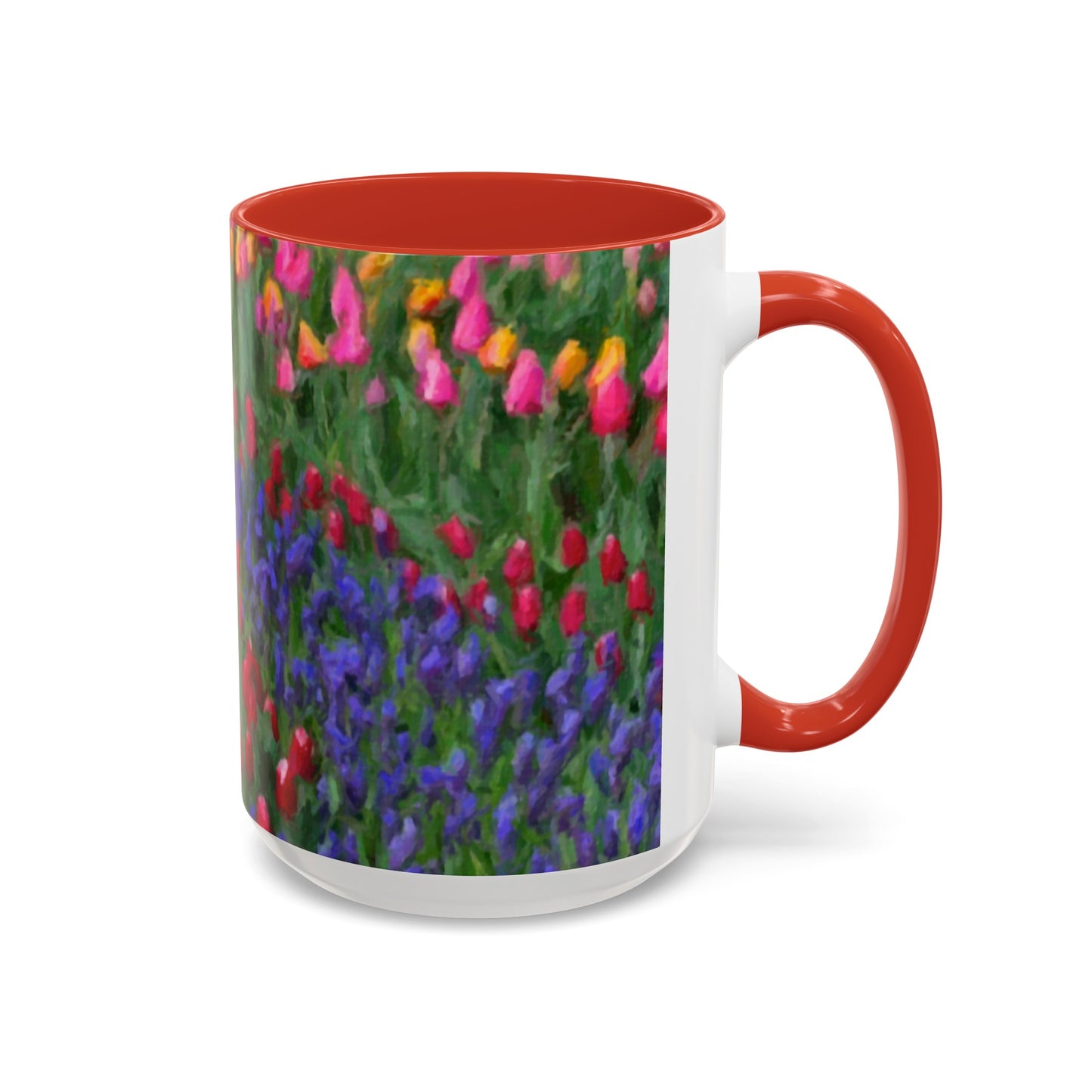 Accent Coffee Mug (11, 15oz) ... Skagit Valley Tulips ... Skagit Valley, Washington ... Family Archives ... Original Works ... Circa 1980's ...