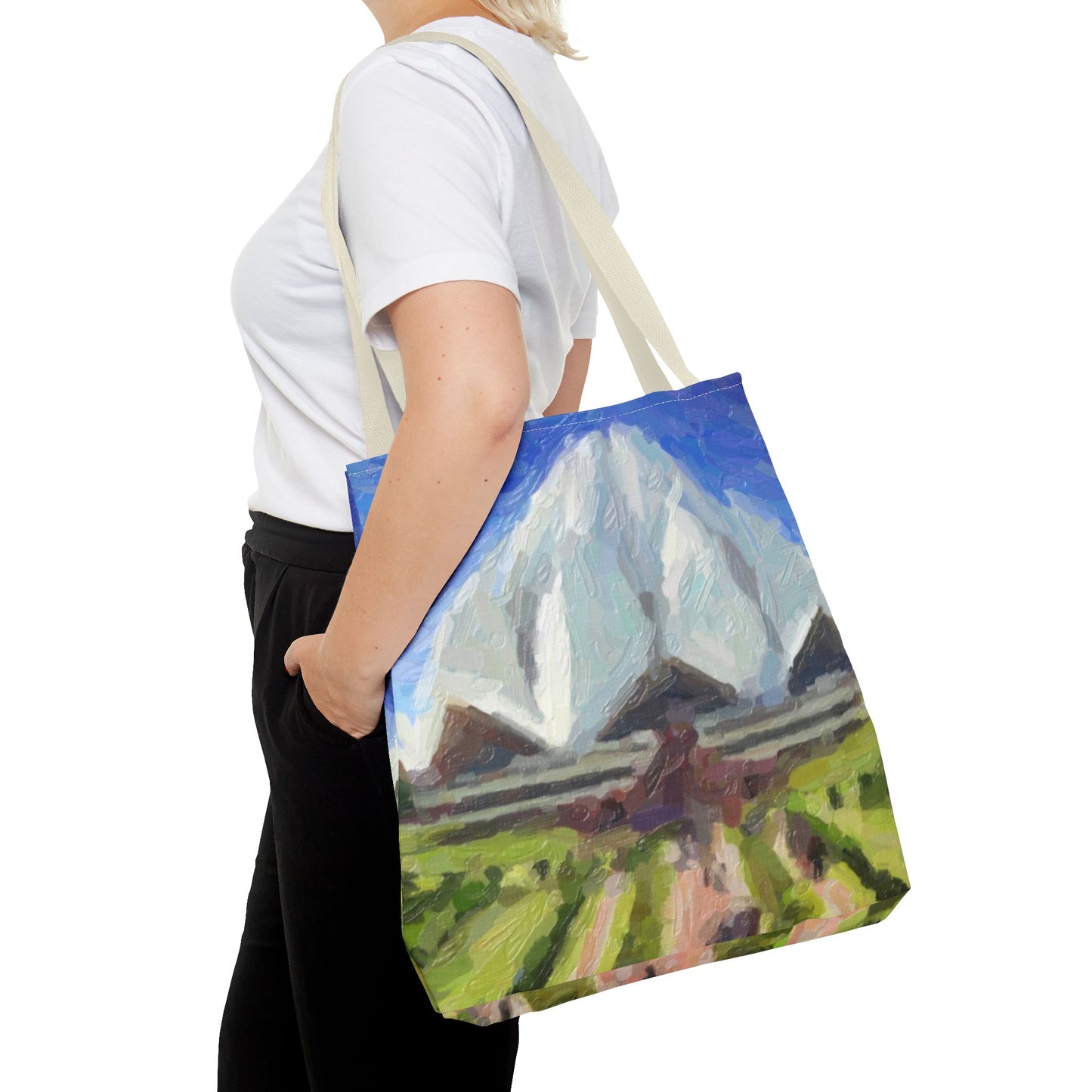 Tote Bag (AOP) ... Bahai'i-House-Of-Worship ... "New Delhi's World-Famous Lotus Temple" ... Original Works ... Delhi, India: Circa 2003-2007 ...