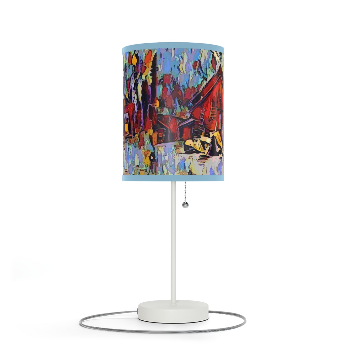 Lamp on a Stand, US|CA plug ... A Very Abstract "Mountain Winter Scene" ... Original Works. Copyright Phot's Photo_LODA: Les Objets D'Art. December 2023 ...