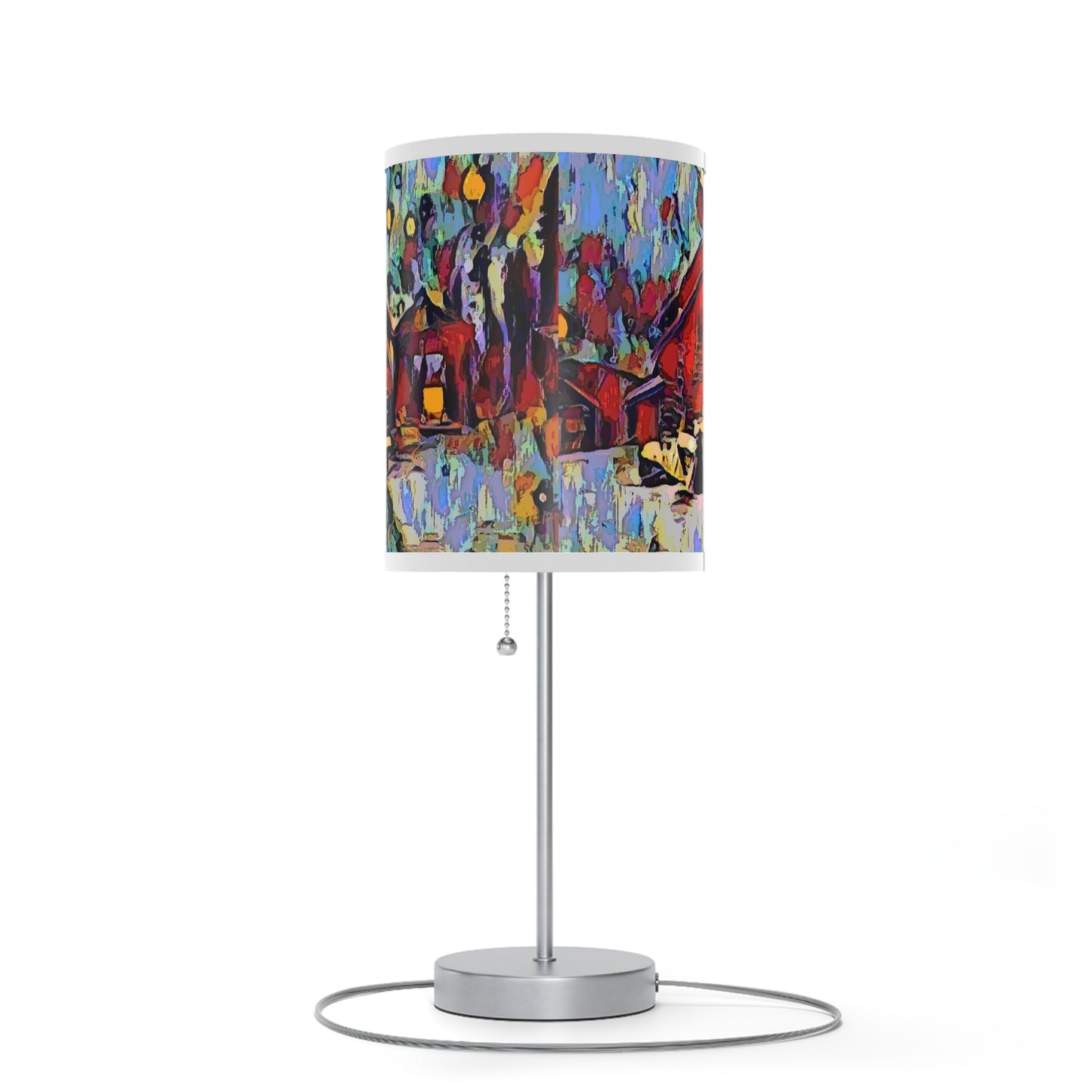Lamp on a Stand, US|CA plug ... A Very Abstract "Mountain Winter Scene" ... Original Works. Copyright Phot's Photo_LODA: Les Objets D'Art. December 2023 ...