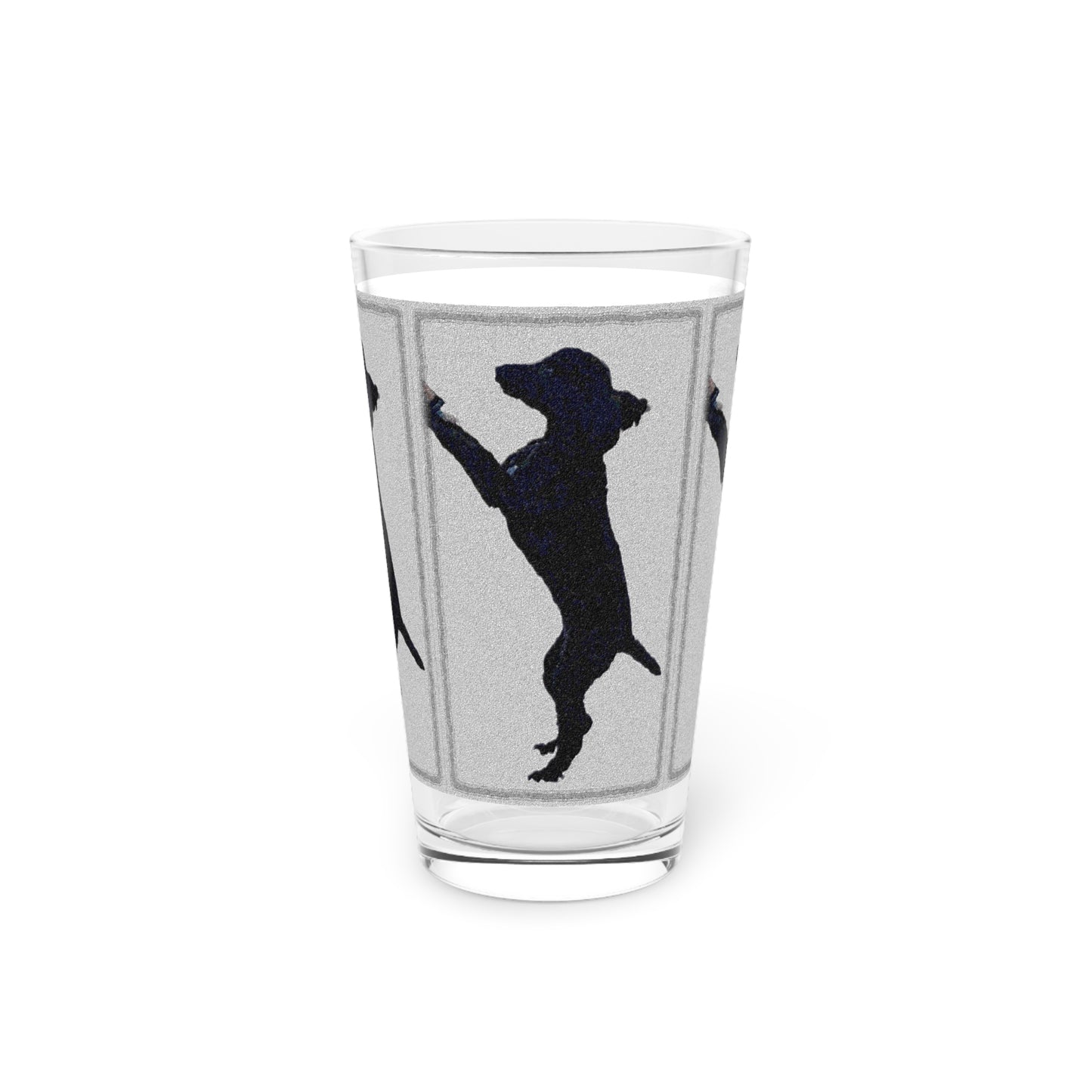 Pint Glass, 16oz ... Jett Stenzel ... "Having Fun With Dad & Friends" ... Rhett Creek, Idaho ... Spring 2023 ... Original Works ...