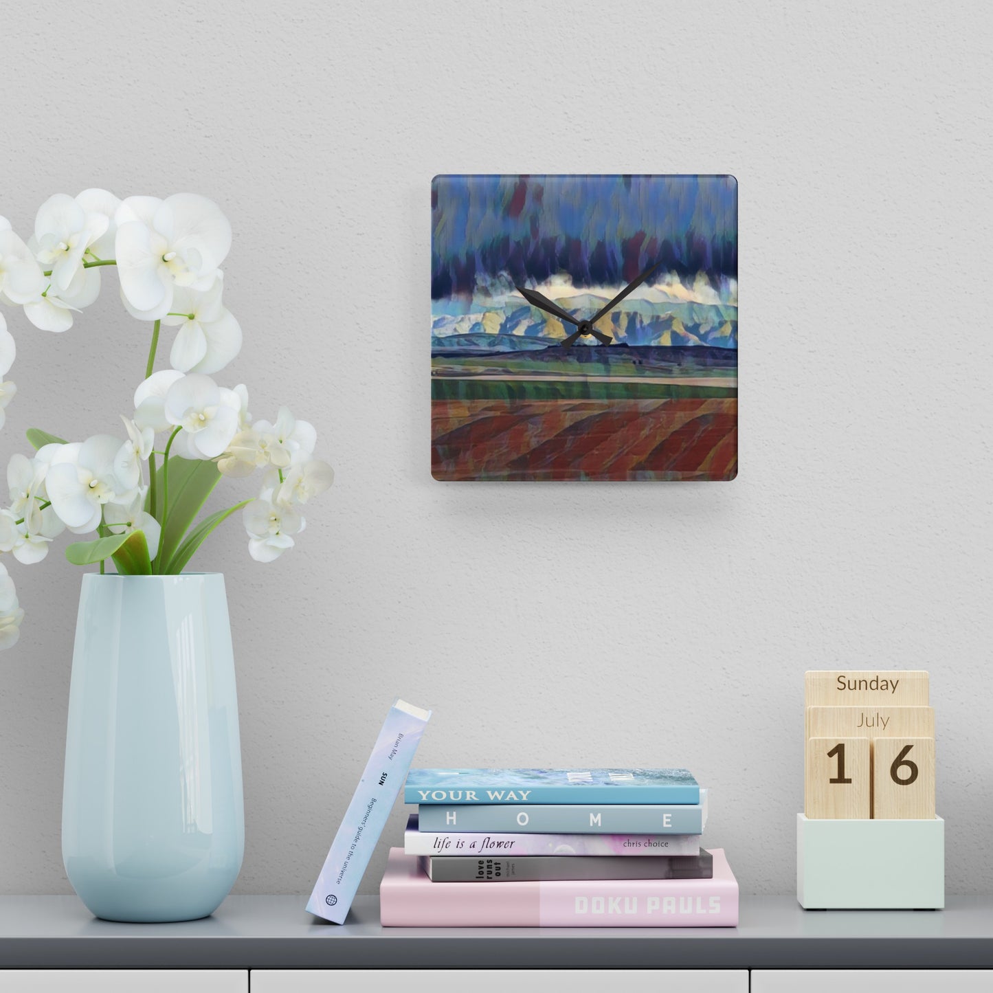 Acrylic Wall Clock. ... On-The-Prairie .. "The Storm Is Brewing" ... Central Idaho: November 2023 ... Original Works ...