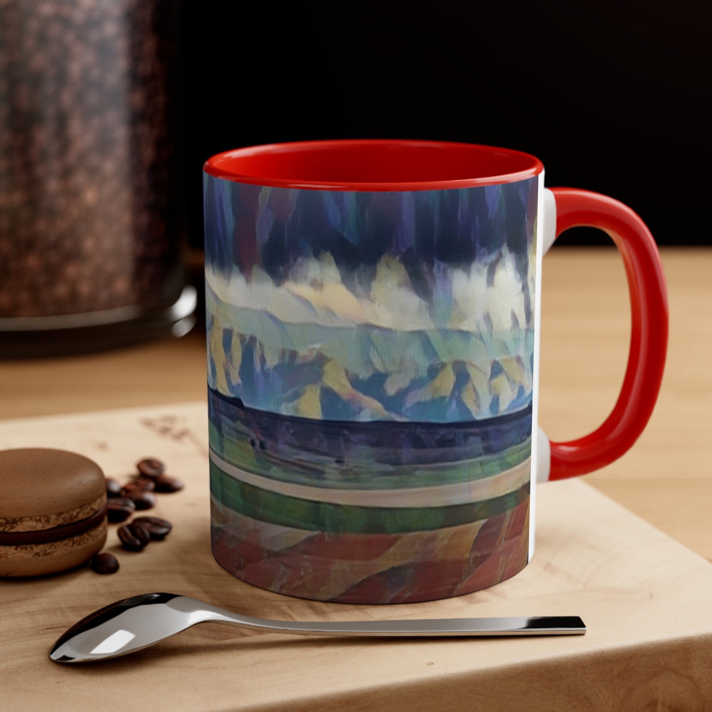 Accent Coffee Mug, 11oz ...  On-The-Prairie .. "The Storm Is Brewing" ... Central Idaho: November 2023 ... Original Works ...