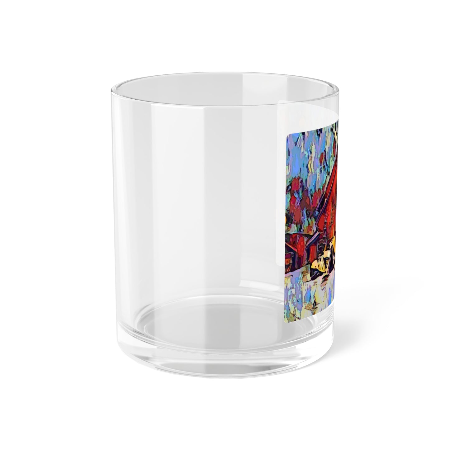 Bar Glass ... A Very Abstract "Mountain Winter Scene" ... Original Works. Copyright Phot's Photo_LODA: Les Objets D'Art. December 2023 ...