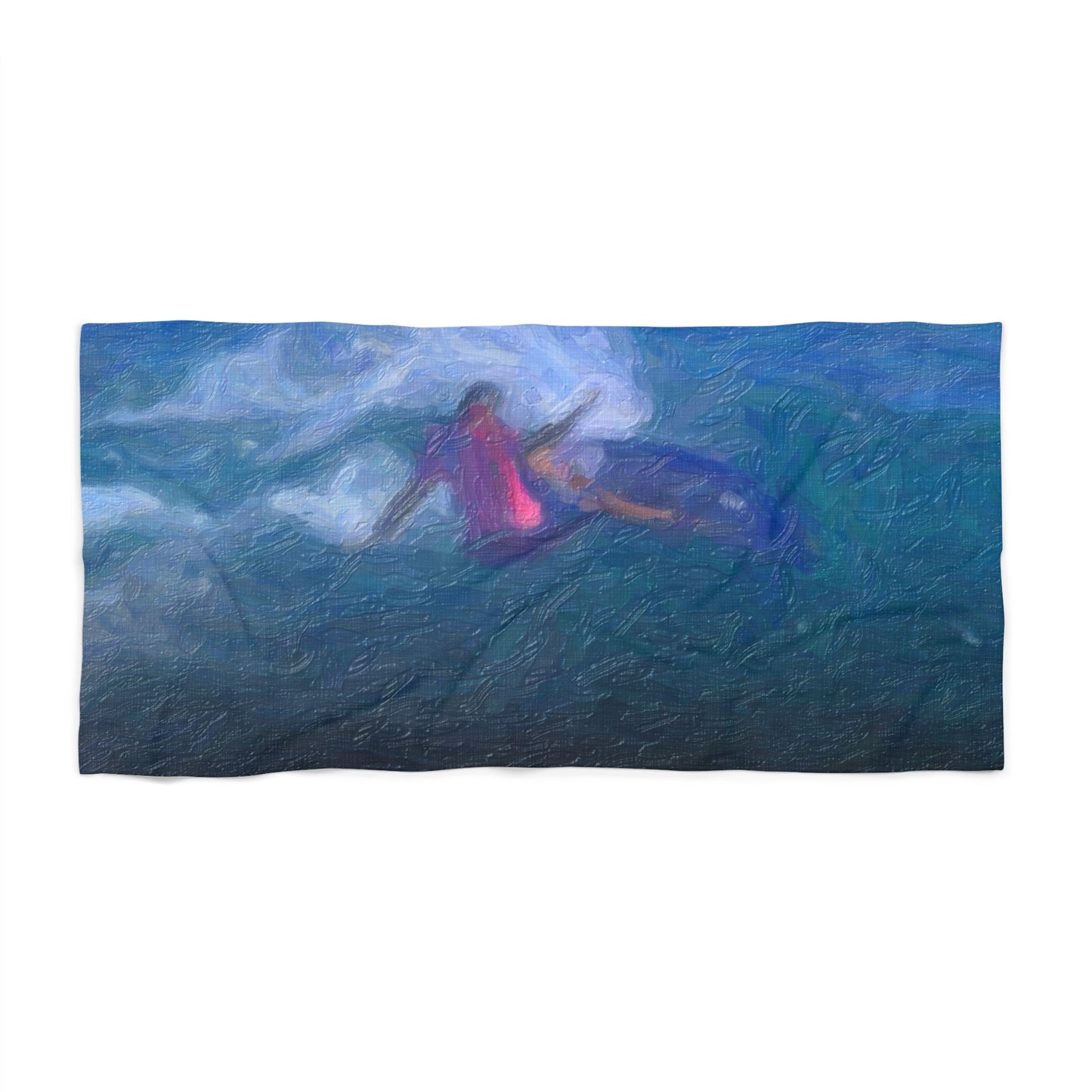 Beach Towel ... Paris_2024_Surfing Competition-Tahiti_French-Polynesia .... 'Gabriel Medina World Campion Drops-In' ... Original Works ...