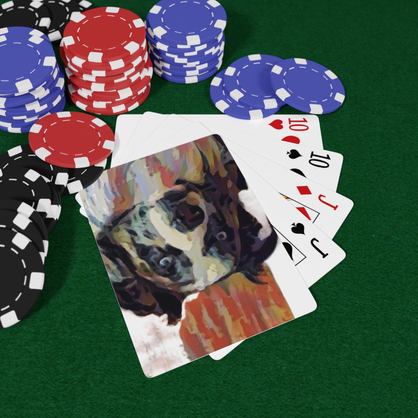 Custom Poker Cards ... Ozzy-Hippensteel ... "Don't Cry Now ... Dry-Your-Eyes ... On-The-Wind". Original Works. May 2023.