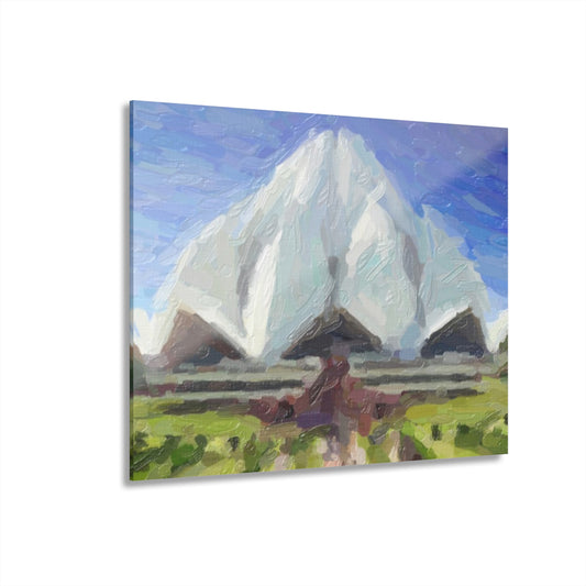 Acrylic Prints (French Cleat Hanging) ... Bahai'i-House-Of-Worship ... "New Delhi's World-Famous Lotus Temple" ... Original Works ... Delhi, India: Circa 2003-2007 ...