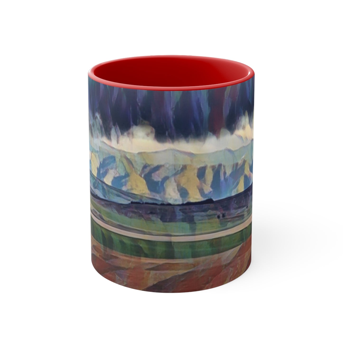 Accent Coffee Mug, 11oz ...  On-The-Prairie .. "The Storm Is Brewing" ... Central Idaho: November 2023 ... Original Works ...