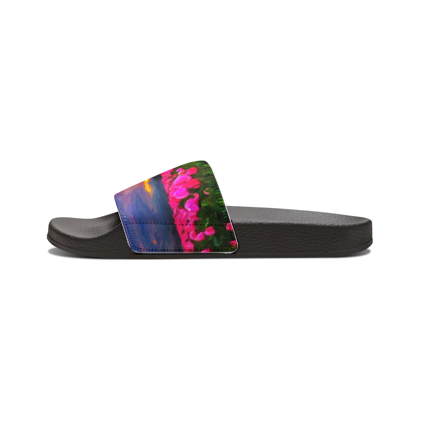 Men's PU Slide Sandals ... Skagit Valley Tulips ... Skagit Valley, Washington ... Family Archives ... Original Works ... Circa 1980's ...