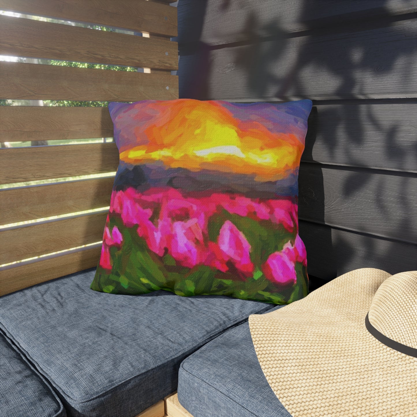 Outdoor Pillows ... Skagit Valley Tulips ... Skagit Valley, Washington ... Family Archives ... Original Works ... Circa 1980's ...