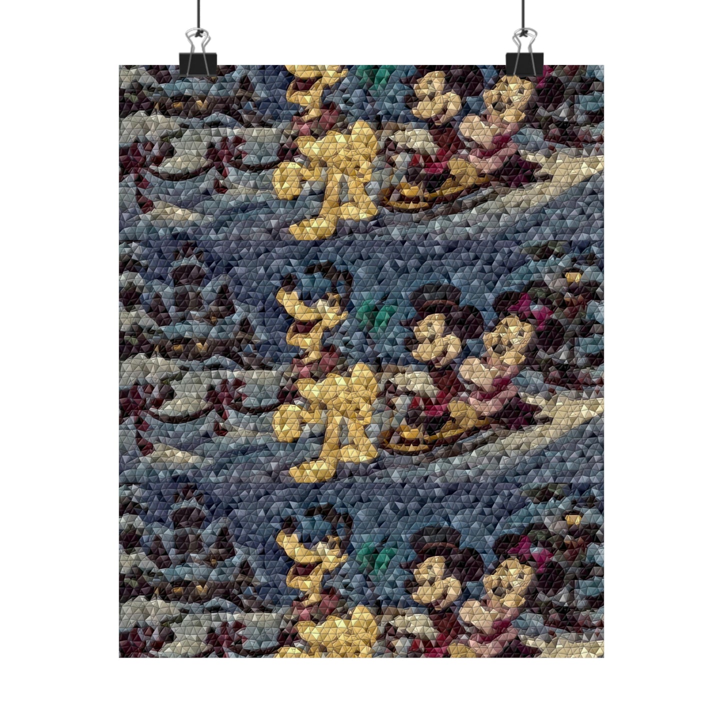 Matte Vertical Posters ... Mickey_N_Minnie Mouse & Pluto ... "A Winter Sleigh Ride" ... Original Works. Winter 2023 ...