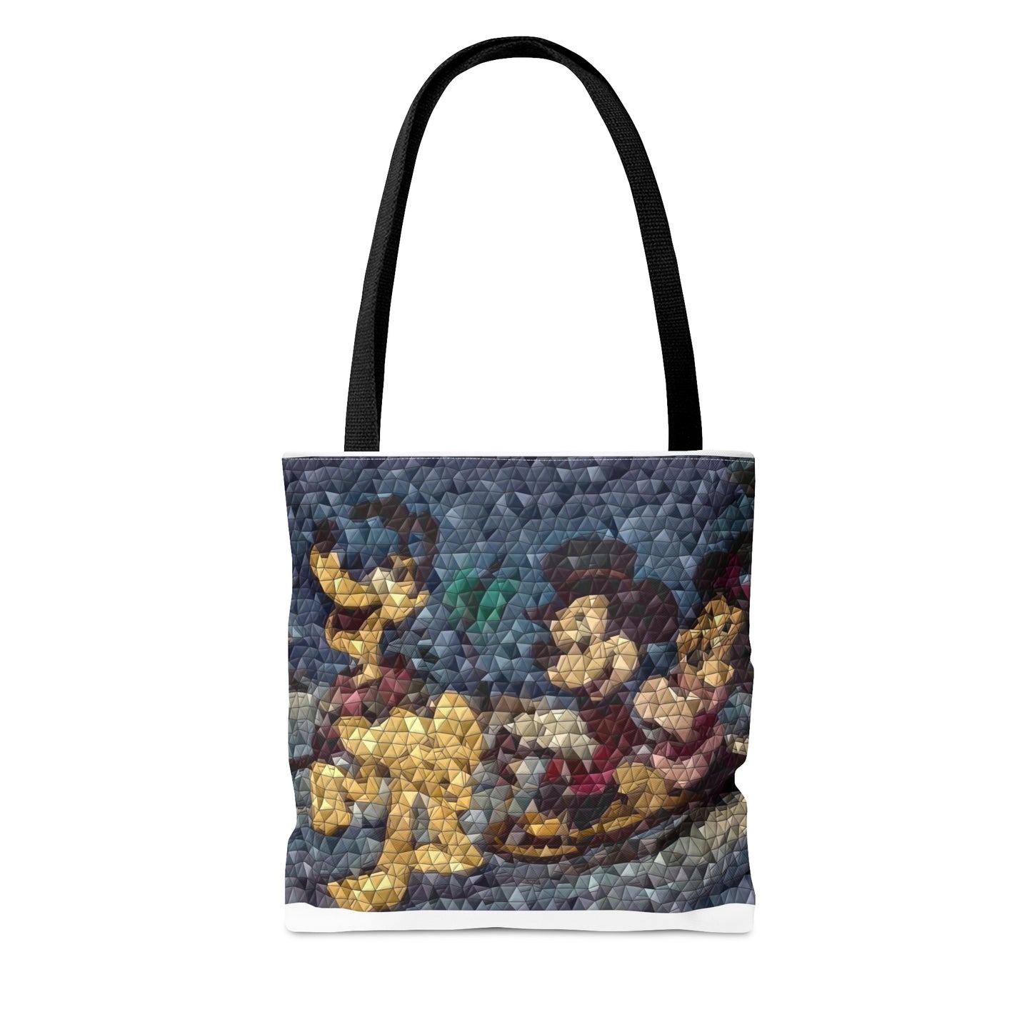 Tote Bag (AOP) ... Mickey_N_Minnie Mouse & Pluto ... "A Winter Sleigh Ride" ... Original Works. Winter 2023 ...