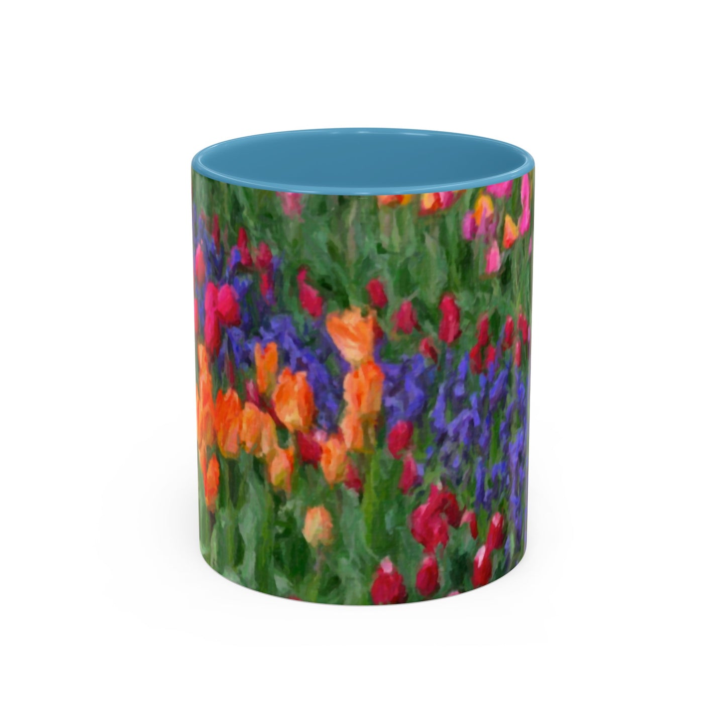 Accent Coffee Mug (11, 15oz) ... Skagit Valley Tulips ... Skagit Valley, Washington ... Family Archives ... Original Works ... Circa 1980's ...