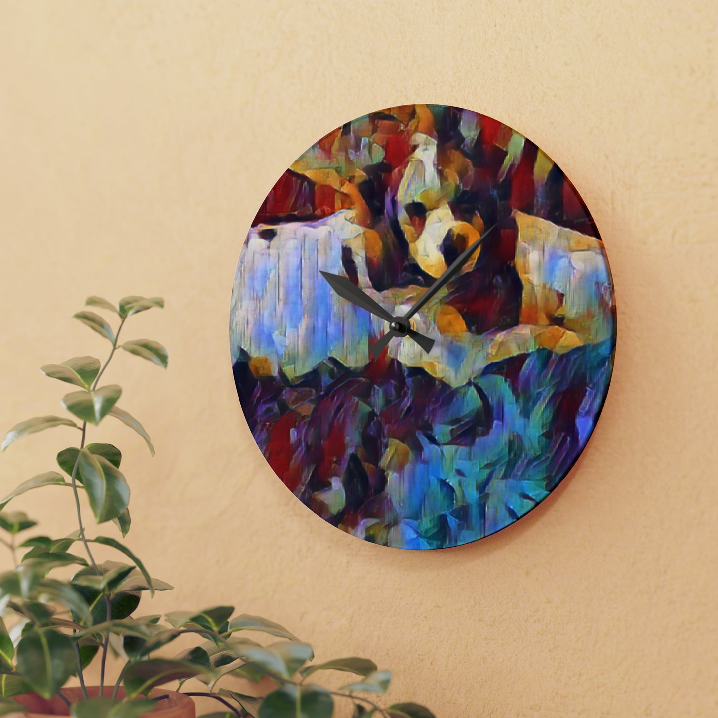 Acrylic Wall Clock ... Sadie Johnson_Stenzel ... "Original Works" ... December 2023 ...