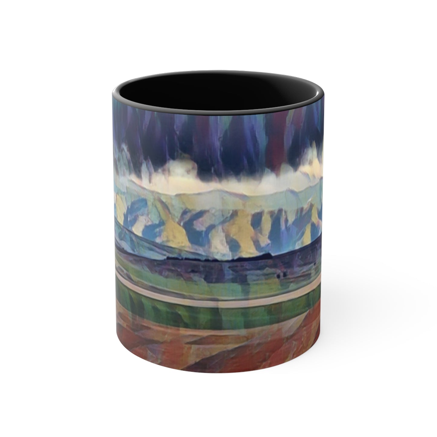 Accent Coffee Mug, 11oz ...  On-The-Prairie .. "The Storm Is Brewing" ... Central Idaho: November 2023 ... Original Works ...