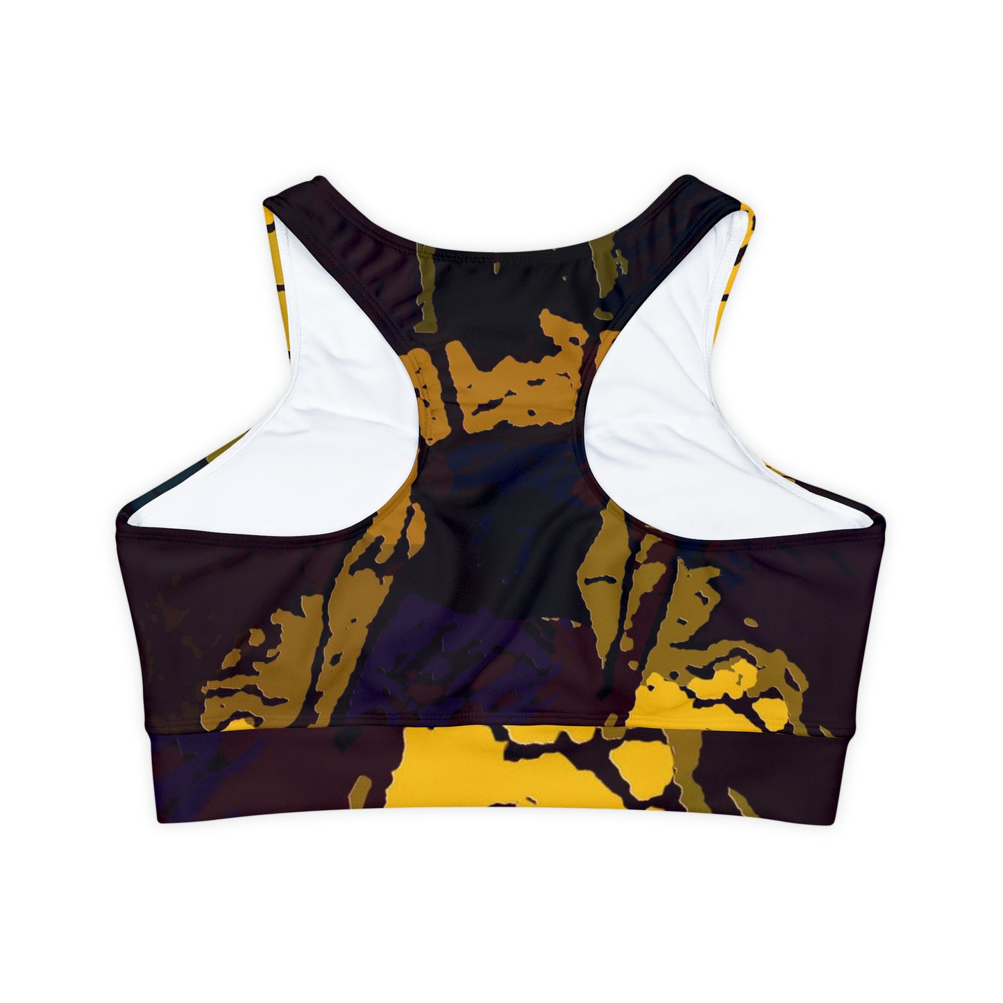 Fully Lined, Padded Sports Bra (AOP) ...  I'll Walk 'A-Hundred-Miles' In Stilettos ... Original Works ... June 2023. Central Idaho, USA ...