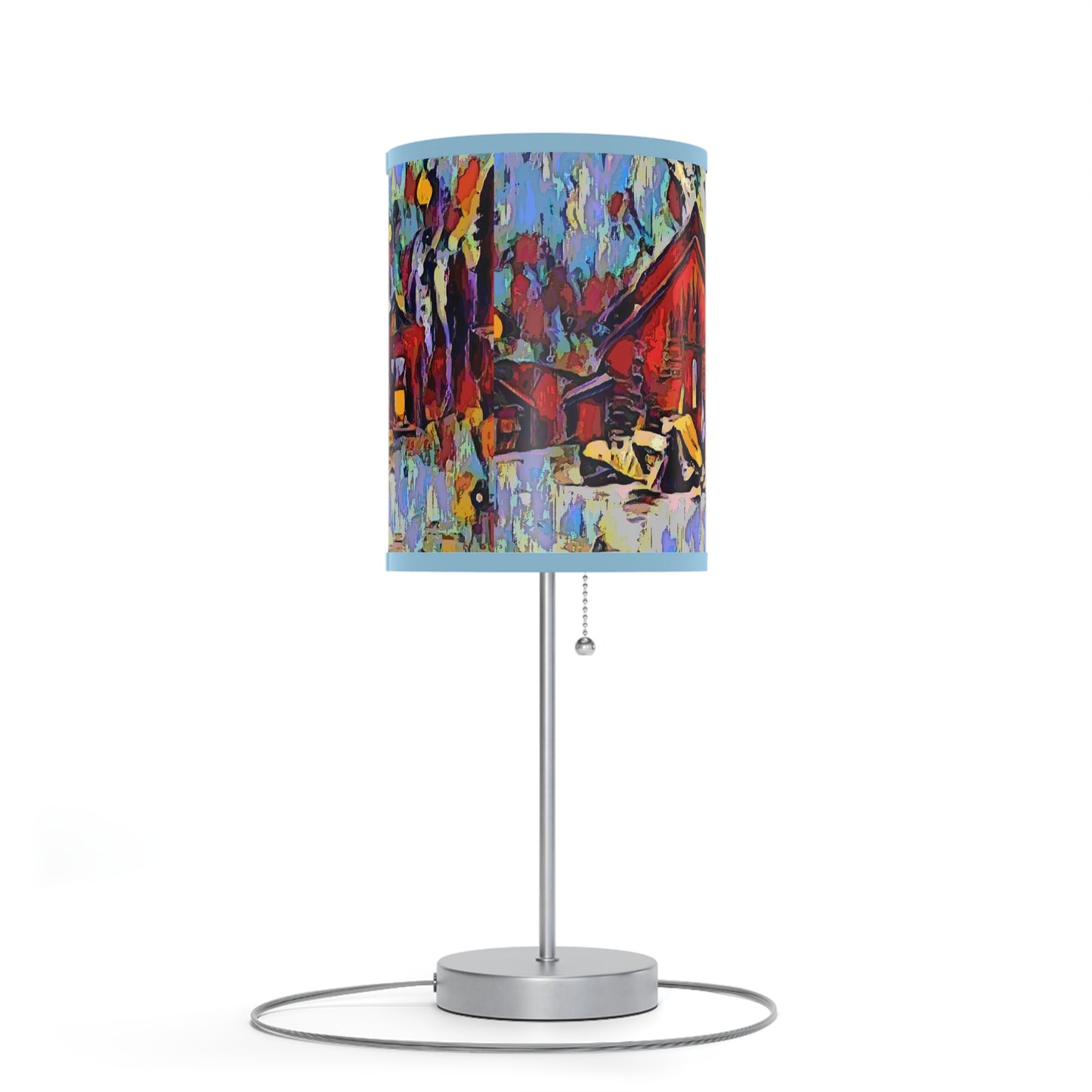 Lamp on a Stand, US|CA plug ... A Very Abstract "Mountain Winter Scene" ... Original Works. Copyright Phot's Photo_LODA: Les Objets D'Art. December 2023 ...