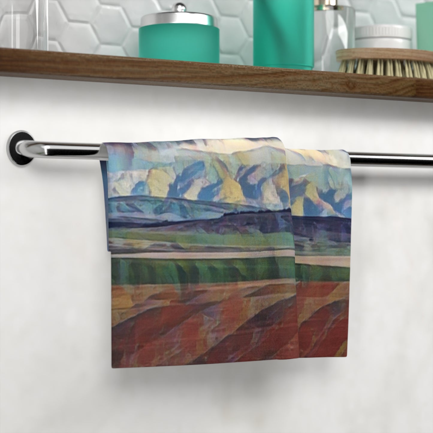 Face Towel ... On-The-Prairie .. "The Storm Is Brewing" ... Central Idaho: November 2023 ... Original Works  ...