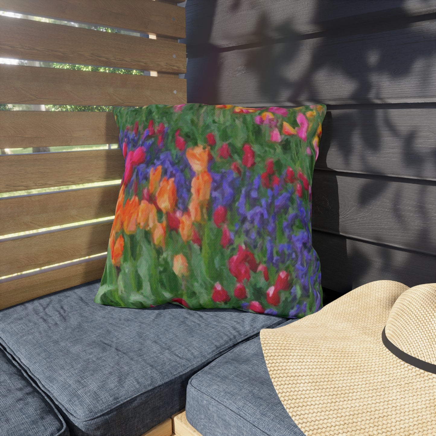 Outdoor Pillows ... Skagit Valley Tulips ... Skagit Valley, Washington ... Family Archives ... Original Works ... Circa 1980's ...