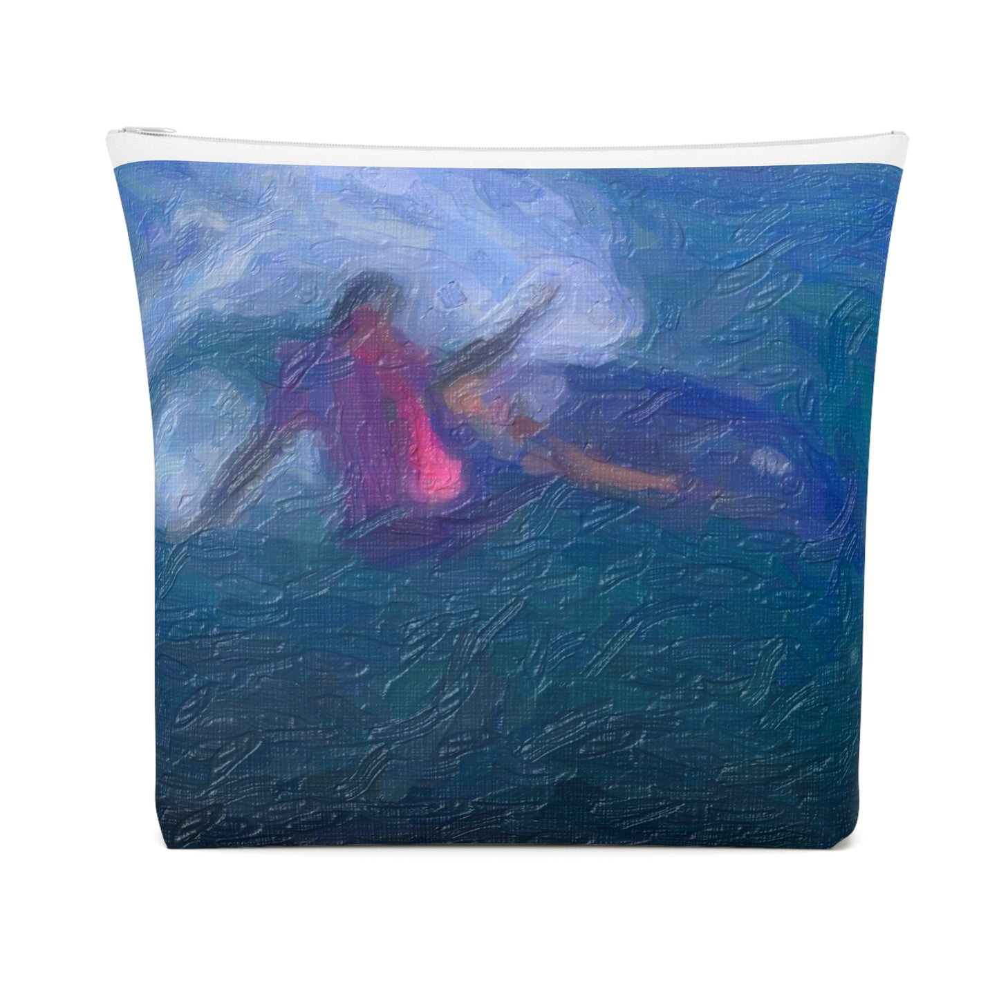 Cotton Cosmetic Bag  ... Paris_2024_Surfing Competition-Tahiti_French-Polynesia .... 'Gabriel Medina World Campion Drops-In' ... Original Works ...