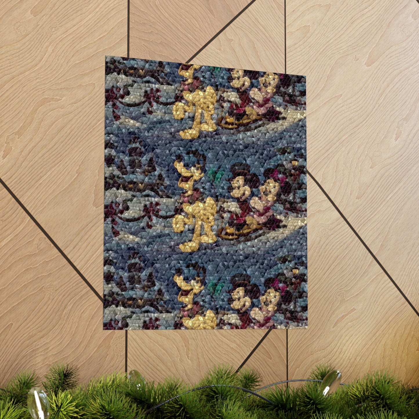 Matte Vertical Posters ... Mickey_N_Minnie Mouse & Pluto ... "A Winter Sleigh Ride" ... Original Works. Winter 2023 ...