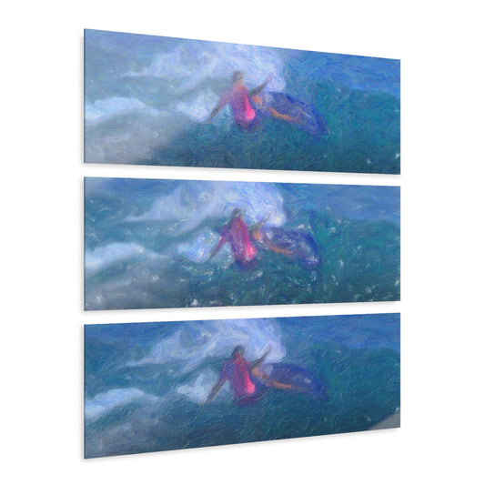 Acrylic Prints (Triptych) ... Paris_2024_Surfing Competition-Tahiti_French-Polynesia .... 'Gabriel Medina World Campion Drops-In' ... Original Works ...